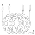 DC Power Extension Cable, 33ft 2Pack 2.1mmx5.5mm DC Plug Power Supply Adapter Extension Cord 20AWG Power Cord Compatible with 12V,24V Wireless CCTV IP