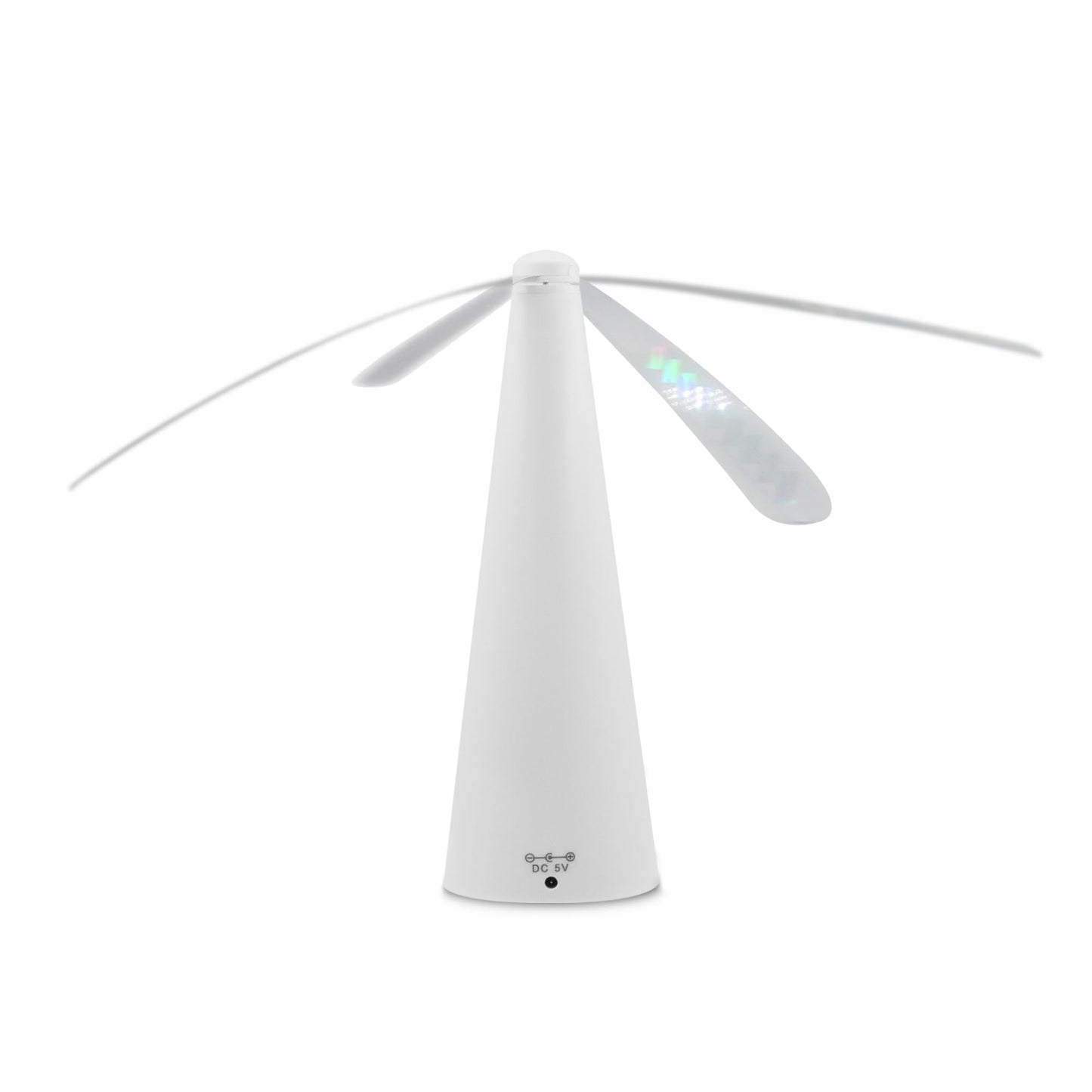 BUGGOFF White Fly & Flying Insect Repellent Fan with Twin Blades, Table top & Hangable, Battery Powered or 5V Plug in, Batteries NOT Included. Safe