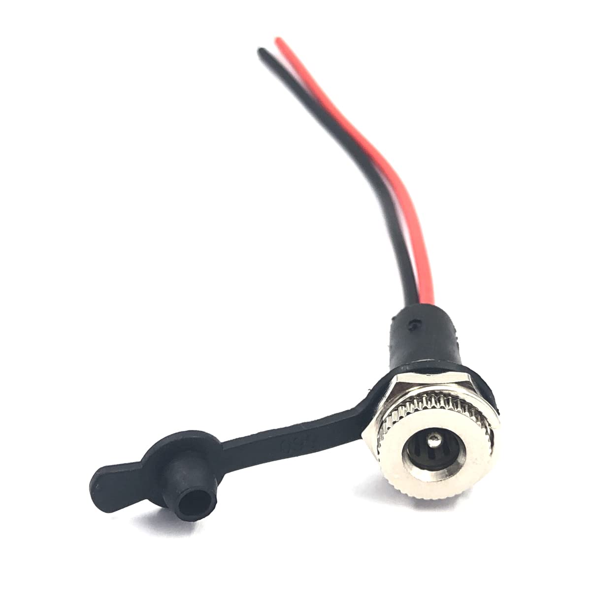FainWan 5pcs DC-099A DC Female Panel Mount Jact Connector of Charging Wire Threaded Socket with Dustproof Plug IP67 68 Water-Proof Large Current Power