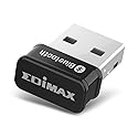 Edimax Bluetooth Adapter for PC, BT 5.0 EDR Nano USB Dongle, Fast Transfer, Bluetooth Headphones Headset Speakers Keyboard Mouse, Win 10/11