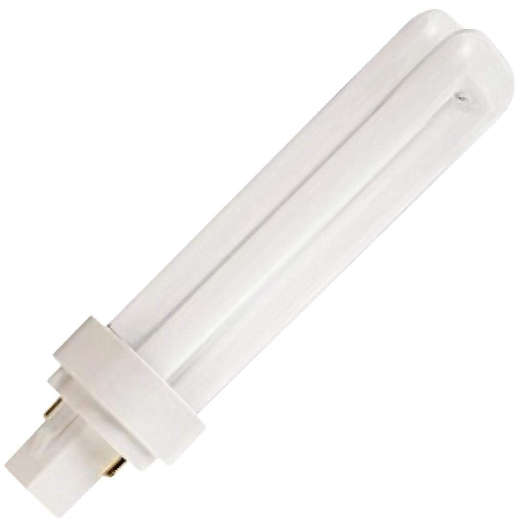 Satco S8323 3500K 18-Watt G24D-2 Base T4 Quad 2-Pin Tube for Magnetic Ballasts, Neutral White