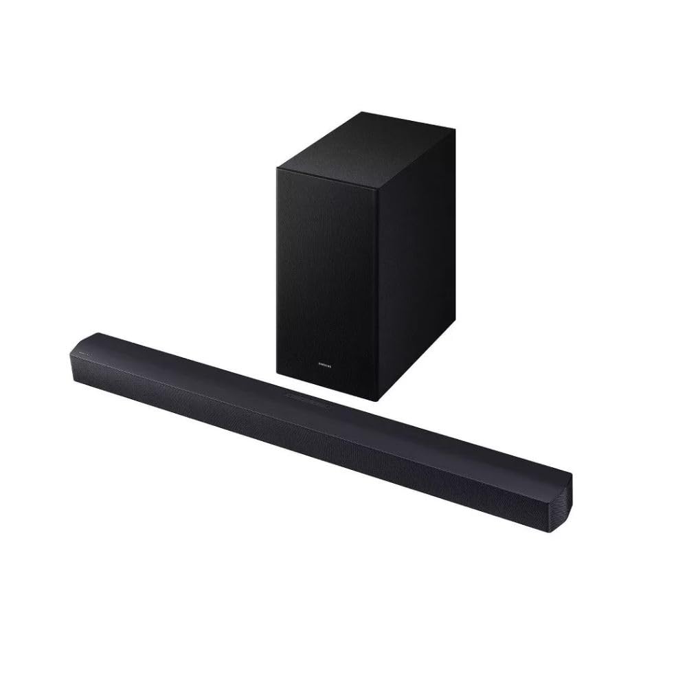 Samsung 2.1Ch DTS Virtual:X Soundbar w/Subwoofer: HDMI ARC, Bluetooth, Wall Mountable, Voice Enhance Mode, Game Mode, Night Mode, 360W, Wireless