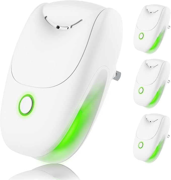 Plug in Air Ionizers, 4 Pack Two-Speed Negative Ion Air Purifier