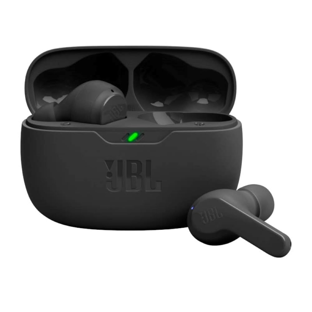 JBL Vibe Beam - True Wireless JBL Deep Bass Sound Earbuds, Bluetooth 5.2, Water & Dust Resistant, Hands-Free Call with VoiceAware, Up to 32 Hours