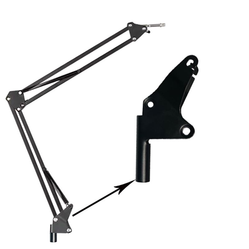 ThtRht 3 Pack Microphone Stand Rotating Bracket Replacement Boom Arm Support Rotating Axle Feet for Mic Stand Adjustable Microphone Desk Stand