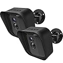 Frienda Black 360 Degree Adjustable Wall Mount Bracket and Silicone Protective Skin for Blink Xt Indoor Outdoor Security Camera(2,Black)