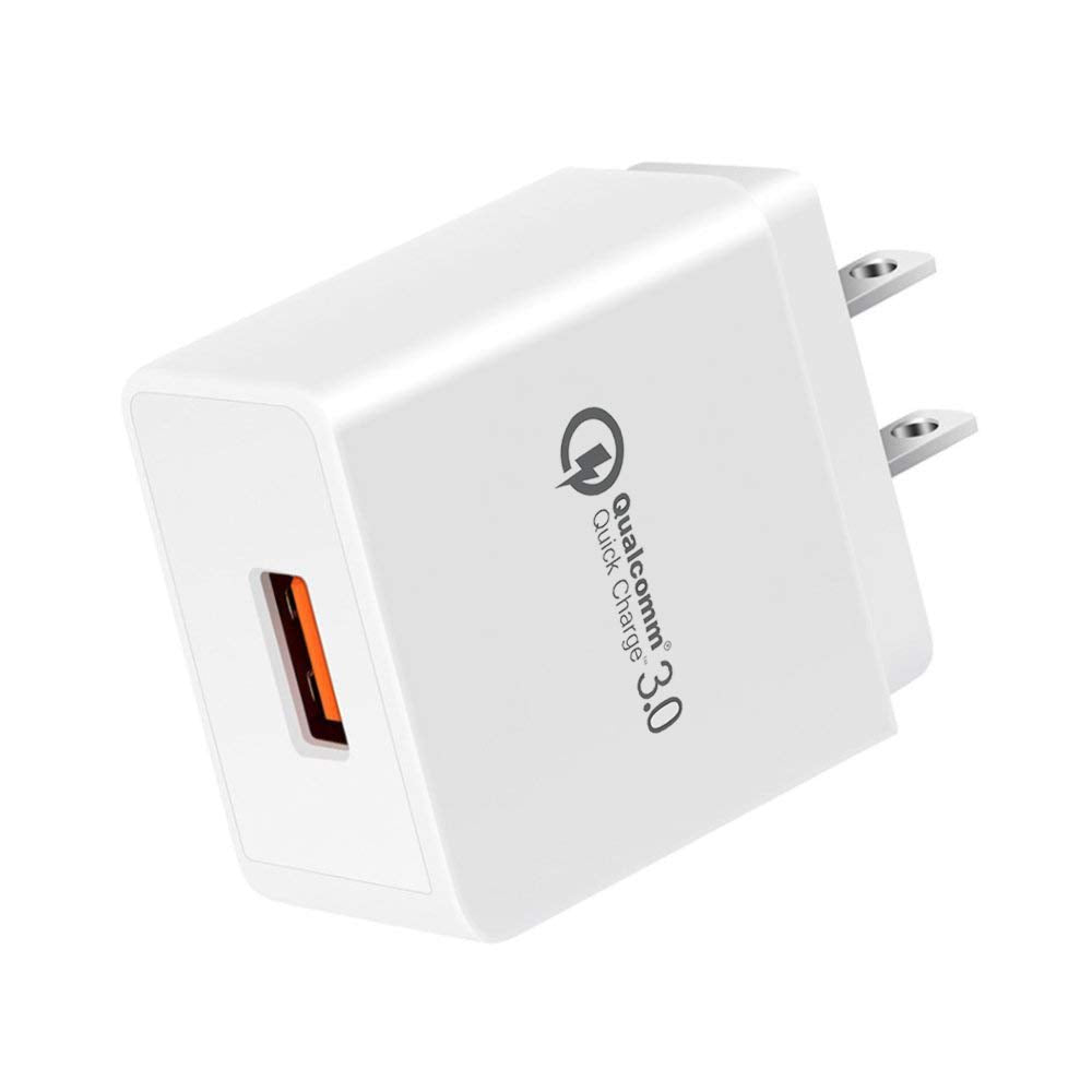 Quick Charge 3.0, 18W USB Wall Charger QC 3.0 Adapter 3A Fast Charger Compatible with iPhone 12 11 Pro X XR XS Max | Galaxy S21 S20 FE S10 S10e S9 S8