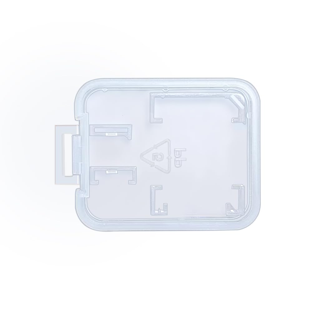 eTECH Collection 50 Pack of Clear Plastic SD/SDHC/SDXC/MicroSD/MicroSDHC/MicroSDXC Memory Card Case Holder for SanDisk/Kingston/Transcend/Samsung