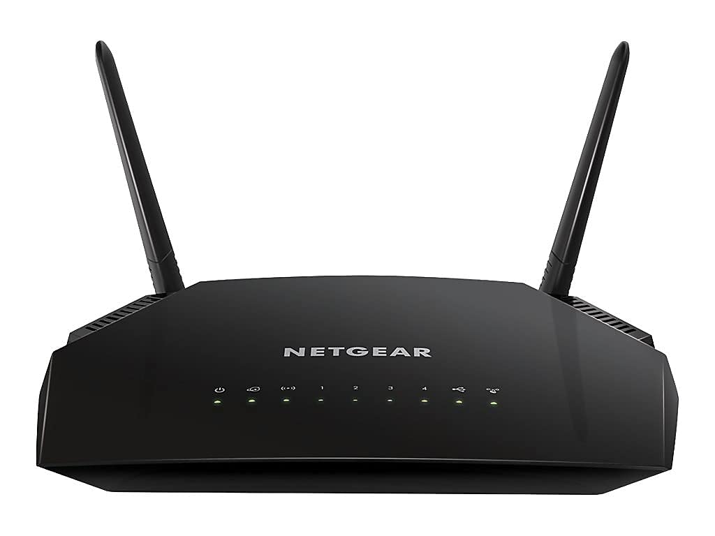 NETGEAR WiFi Router (R6230) - AC1200 Dual Band Wireless Speed (up to 1200 Mbps) | Up to 1200 sq ft Coverage & 20 Devices | 4 x 1G Ethernet and 1 x 2.0
