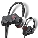 TREBLAB XR700 Wireless Earbuds - Bluetooth 5.0, IPX7 Waterproof, Noise Cancelling, Adjustable Earhooks, 9H Battery, Deep Bass, Mic - Sports Running