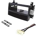 Single Din Car Stereo Radio Install Kit and Wire Harness -Made for Hyundai and Kia: 2007-2008 Entourage, 2007-2008 Optima, 2007-2008 Rondo, 2006-2008