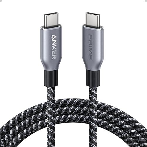 Anker Prime USB C to USB C Cable, 240W Fast Charging Cord, Upcycled-Braided Nylon with 100-Year Bend Durability for iPhone 17 Series, MacBook, Galaxy