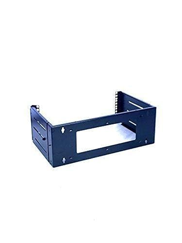 RAISING ELECTRONICS 4U Wall Mount Open Frame 19inch Server Equipment Rack Threaded 12-18inch Depth Black (4U Adjust Depth)