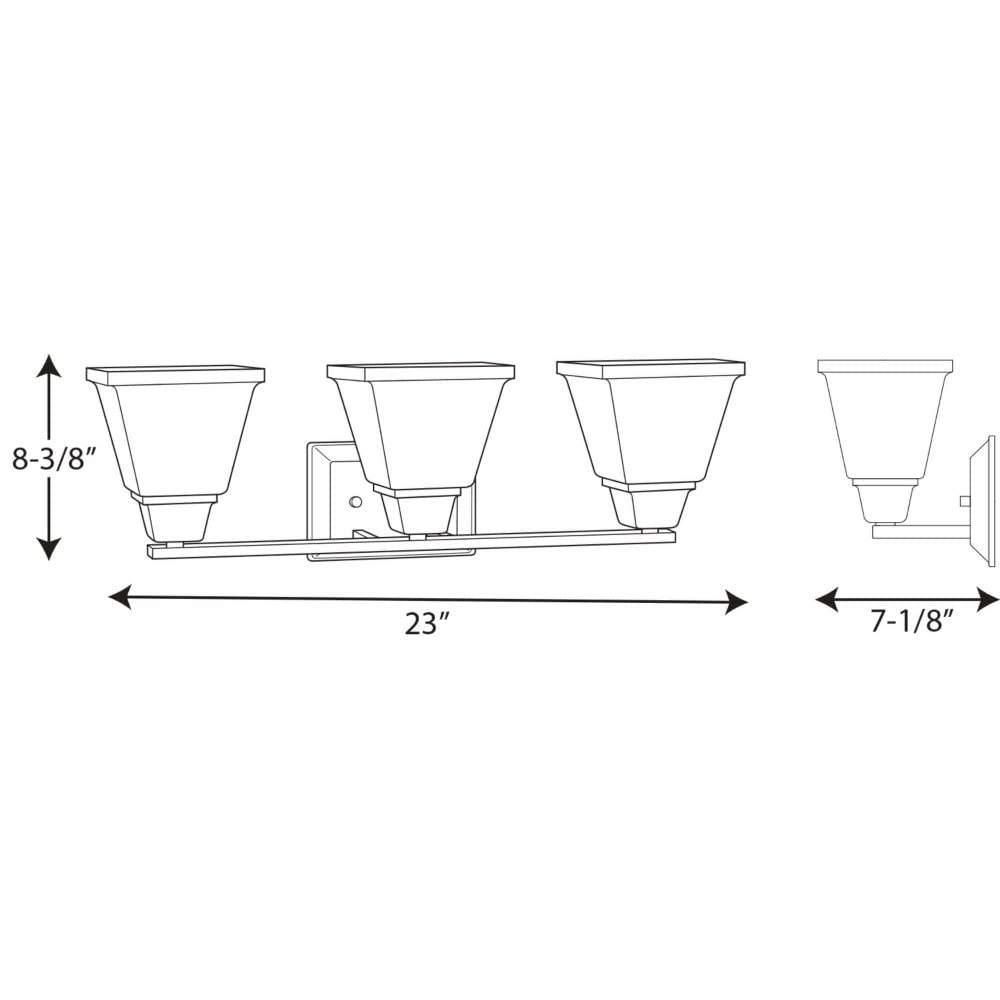 Progress Lighting P300160-31M Clifton Heights Bath & Vanity, Matte Black