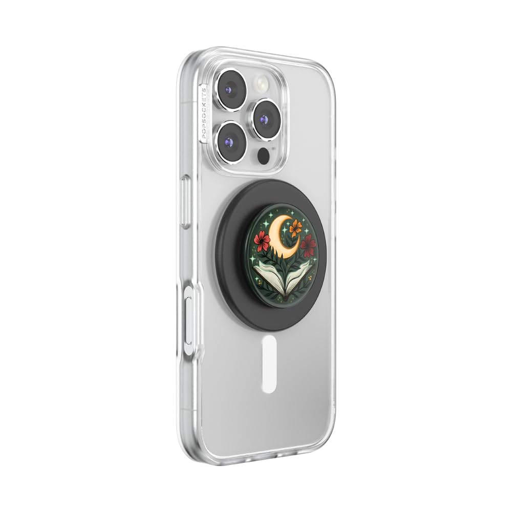 PopSockets Phone Grip for MagSafe with Kickstand, Magnetic Stand, Swappable Top, Secure Hold for iPhone MagSafe Cases, Phone & Tablet Grip, Halloween