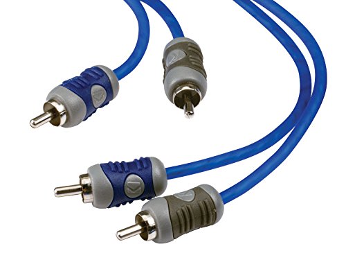 Kicker 46KISL K-Series Interconnect, Speaker Wire to RCA Adapter w/ 46KI22 2 Meter 2-Channel Signal Cable