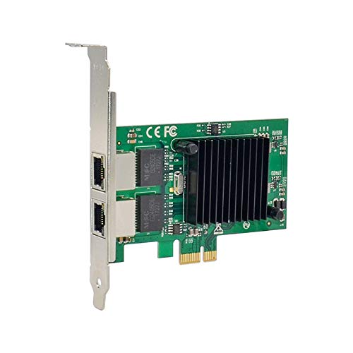 X-MEDIA XM-NA3821 PCI-E 2-Port Dual 10/100/1000Mbps Gigabit Ethernet PCI Express (PCIe x1) Server Network Adapter Card | Intel 82575 Chipset | Windows