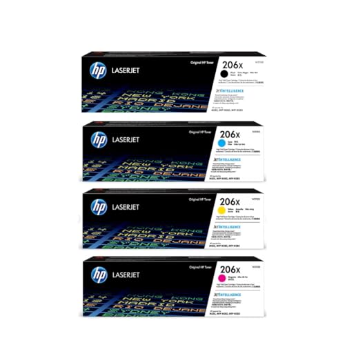 HP 206X (W2110XQ1) Original Cartridge Toner CMYK 4-Pack for M255/M282/M283