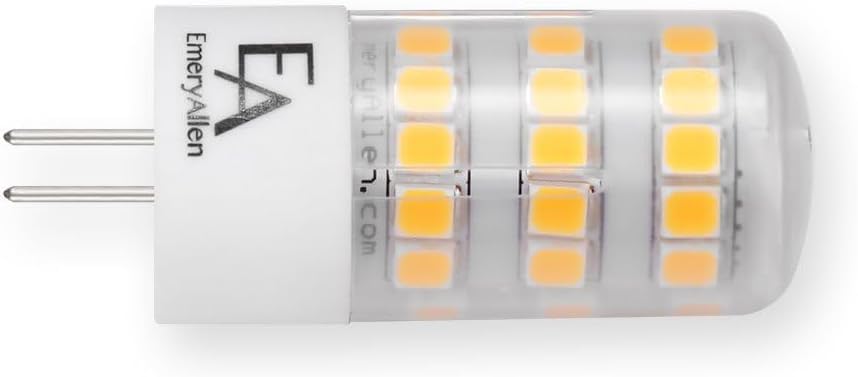 EmeryAllen G4 LED Bulb 4.0W (50W Eq), 4000K, 12V