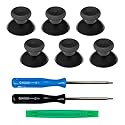 Xbox One Controller Joystick Replacement - 6PCS Thumbsticks Analog Thumb Sticks Parts - Ultra Durable with T6 and T8h Repair Screwdriver Kit for Xbox