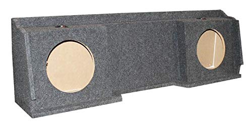 Q Power Dual 12" Underseat Downfire Subwoofer Box for Chevy/GMC XCab