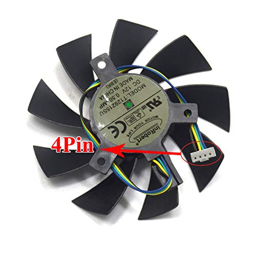 inRobert DIY Two Ball Bearing Video Card Cooling Fan for Zotac GTX 1060 Mini