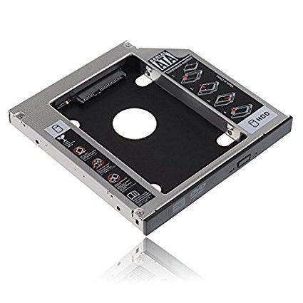 Universal SATA Hard Drive Caddy Adapter Tray Enclosures for DELL HP Lenovo ThinkPad ACER Gateway ASUS Sony Samsung MSI Laptop