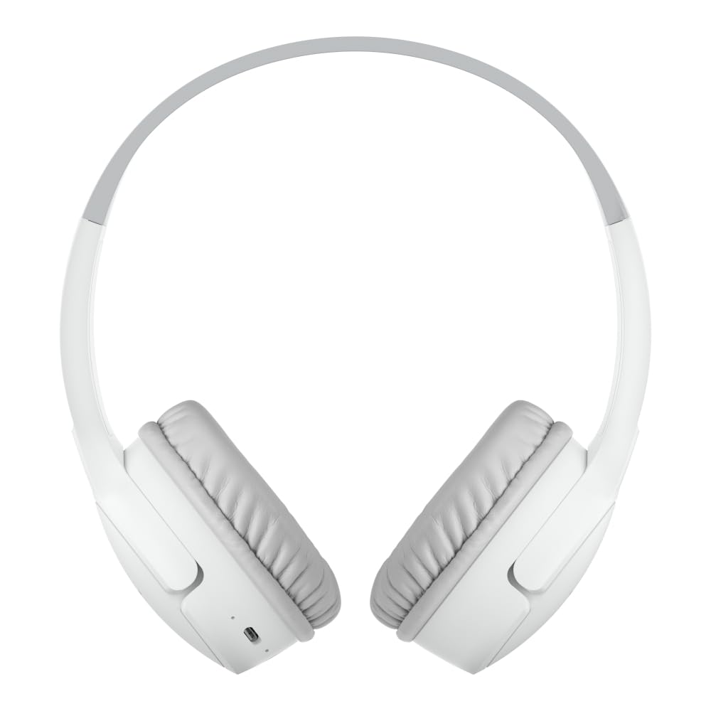 Belkin SoundForm Children's Mini Wireless Headphones with Built-in Microphone and Fun Sticker for 30 Hours Playback - Study Holidays on Ear…