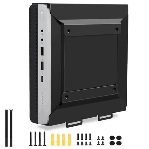 Mini PC VESA Mount Compatible with HP Desktop Mini, HP ProDesk Mini, HP EliteDesk Mini, Wall VESA and Under Desk Mount for HP Pro Mini 260 400,HP