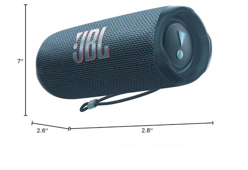 JBL Flip 6 - Portable Bluetooth Speaker, powerful sound and deep bass, IPX7 waterproof, 12 hours of playtime, JBL PartyBoost for multiple speaker
