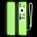 LEFXMOPHY Glow Case for Skyworth 55Q20 TC9010 TC9012 RHA-T2 Remote Control Silicone Cover Protective Sleeve Glow in Dark?Lime Green