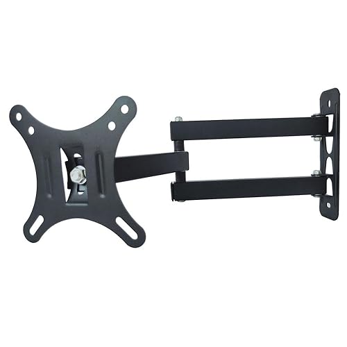 Tilt Swivel TV Wall Mount Articulating Extension Arm Bracket Fit for 13 to 27 inch LED LCD Flat Panel Screen TV and Computer Monitor