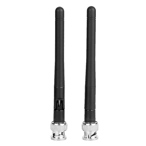 2-Piece UHF Antenna Set with BNC Connector for EW100 EW300 EW500 G3 Receiver, 780-830MHz, 4.5 Inch Replacement Antenna for Wireless Microphone System