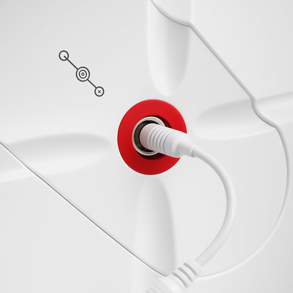 11ft Power Supply for Snoo Smart Sleeper Bassinet (All Models) - 12V 4A Charger Adapter, Compatible with Happiest Baby Snoo S1000, White Plug