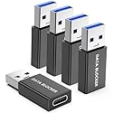 5Pack USB Data Blocker Adapter, USB C Data Blocker for iPhone 15 16 17 and for Android Phone or for ipad, A Male to C Female data blocker adapter…