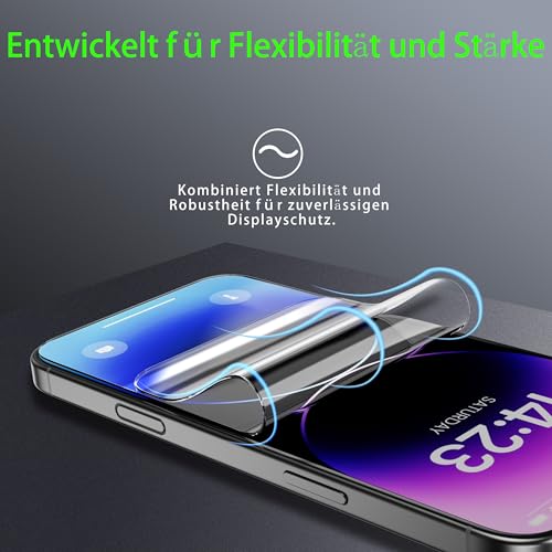 JUVENPROTO 3 Pack for OnePlus 11R TPU Films Screen Protectors, Fingerprint Unlock, HD Clear, Anti Scratch, Bubble Free, Ultra Thin, Easy Installation