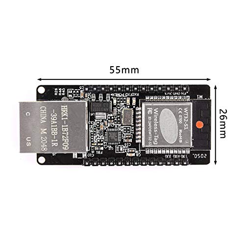 Taidacent WT32-ETH01 Embedded Serial Port to Ethernet Converter Serial to WiFi&Bluetooth MCU Module ESP32 Wireless Tag Module