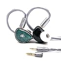 BQEYZ NI HiFi Gaming In-Ear Monitor Wired Earphone Ceramic Composite Vibration Membrane Headphones 3.5mm/4.4mm Detachable Wired Earbuds for Gaming