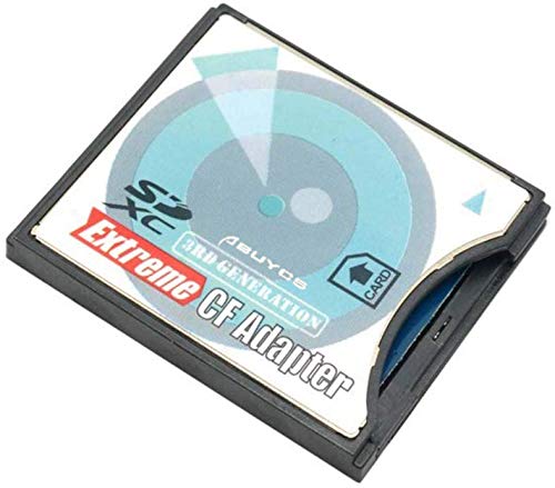 Abuycs Extreme Speed SD/SDHC/MMC/Eye-Fi Card to Compact Flash CF Type II Adapter for Professional DSLR Digital SLR Camera Canon 50D, 5D Mark II, 5D