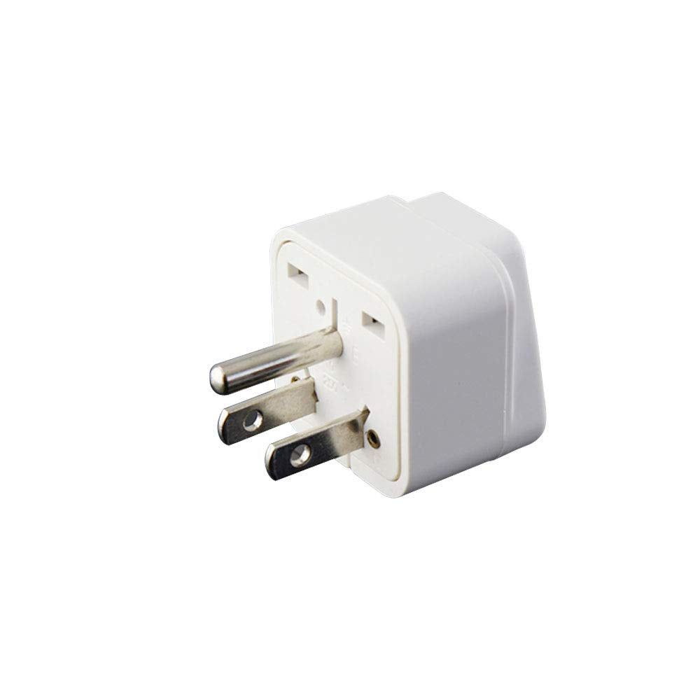 UK to US Travel Adapter, India to US Plug Adapter, Type B Adapters for USA, 3-Pack, Plug Converter, USA Travel Adapter, Universal to American Outlet…