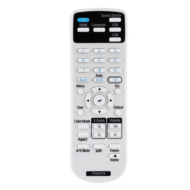 219863500 Replacement Remote Control for Epson BrightLink 725Wi/ 1485Fi, EX3280, EX9230, Home Cinema 880, PowerLite 118/ 119W/ 982W, Pro EX7280, Pro