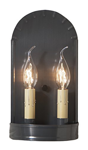 Irvin's Tinware Arch Style Wall Sconce in Country Tin 11 Inches