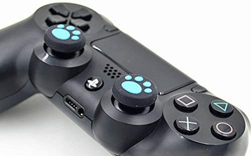 Neuvikter 4 Pcs for PS4 PS3 PS2 Xbox 360 ONE Controller Rubber Silicone Cap Thumbstick Thumb Stick X Cover Case Skin Joystick Grip Grips (Black Pink)