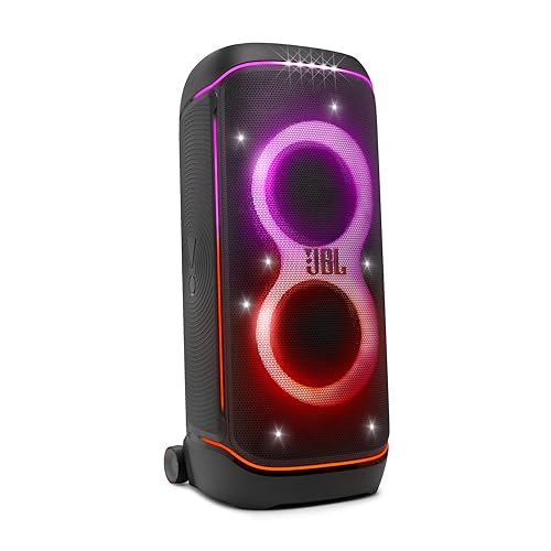 JBL PartyBox 720 - Loudest Battery-Powered Party Speaker with Superior Pro Sound and a Futuristic lightshow, Up to 15 Hours Playtime & IPX4 Splash