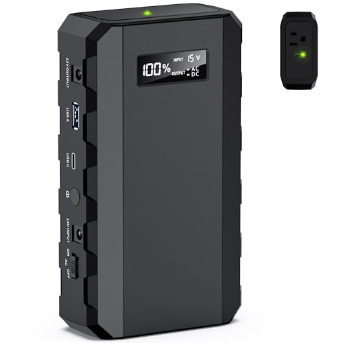 Apowking Power Bank with AC Outlet, 65W Portable Laptop Battery Bank Fast Charging, 88.8Wh 24000mah Power Station for Outdoor Camping PowerBank Travel
