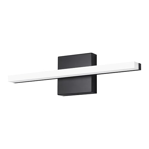 kinyota Modern LED Vanity Lights for Bathroom 16IN 9W Daylight White Black Bathroom Light Fixtures Lights Over Mirror Vanity Lighting Fixtures Vanity