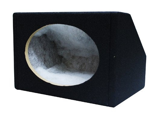 6 X 9 Inches Angled/Wedge Box Speakers, Set of Two (Black)