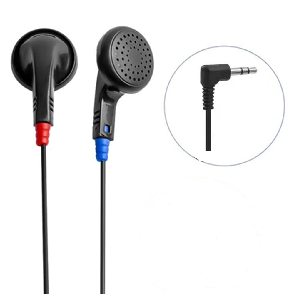 Saidbuds 100 Pack Bulk Classroom Earphones Disposable Earbuds Low Cost Headphones for Schools, Kids, Classrooms,Libraries (Black)