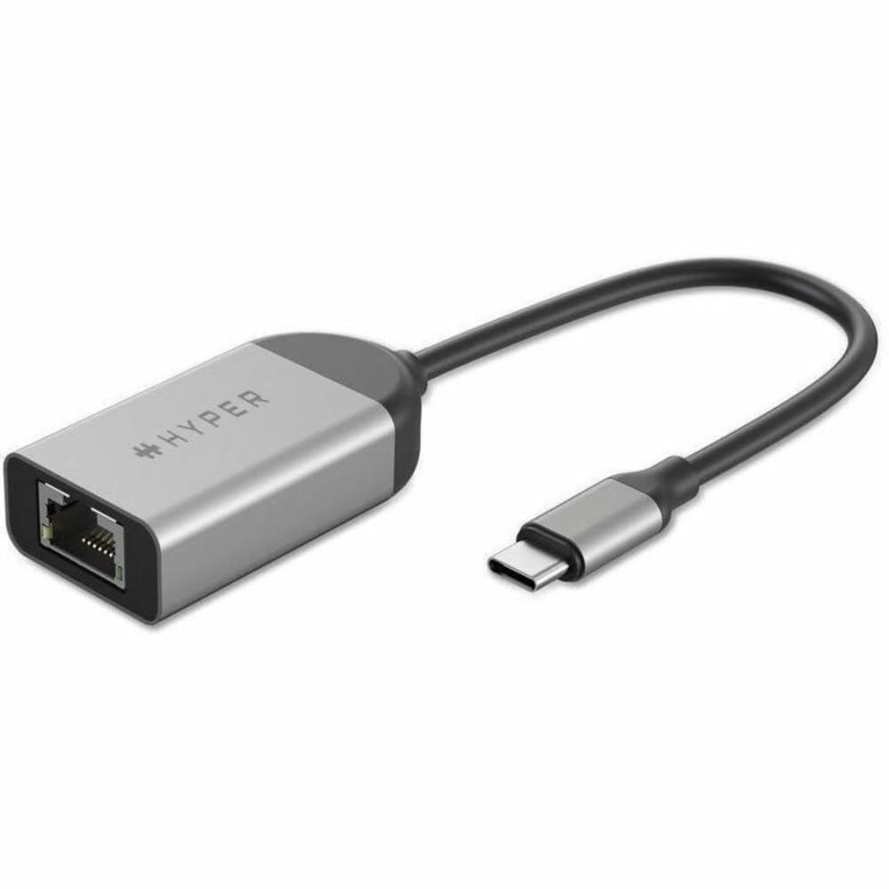 HyperDrive USB C to Ethernet Adapter - High-Speed 2.5Gbps LAN Connectivity for Chromebooks, Laptops, USB-C Devices, Ultra-Portable, Durable USB