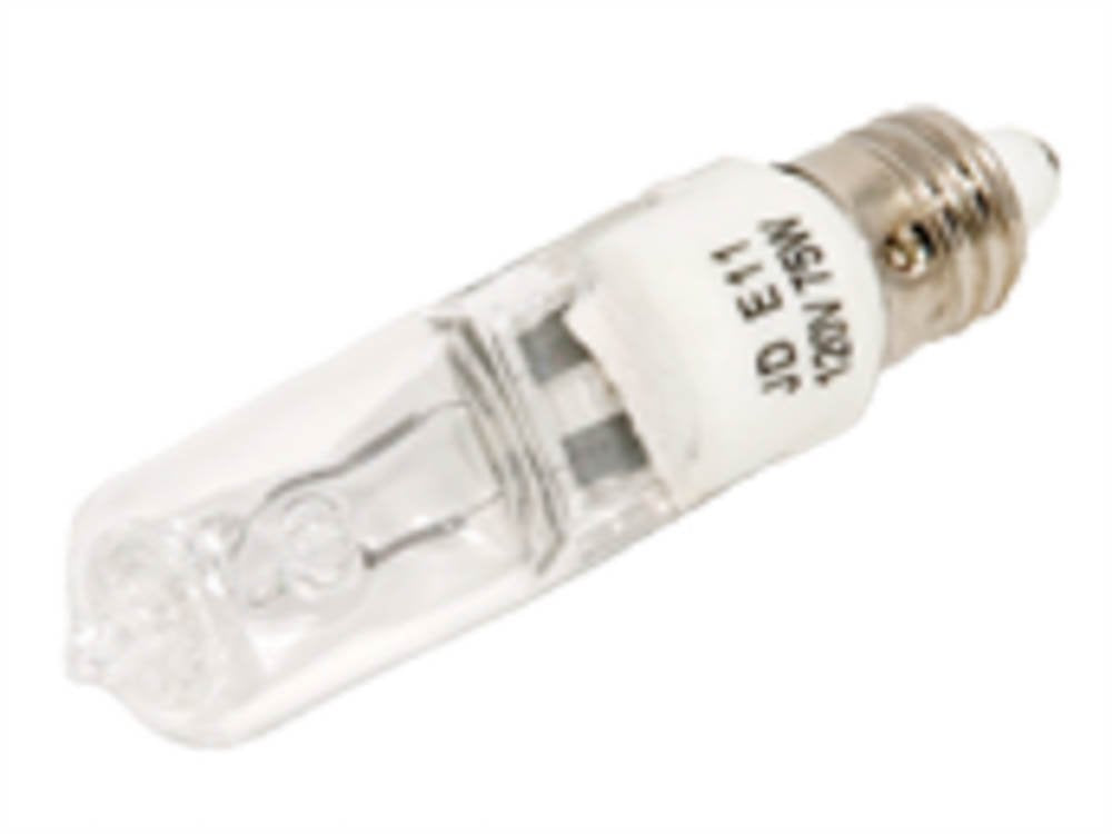 Bulbrite Q75CL/MC 120-Volt Halogen JD Type Mini-Candelabra E11 Bulb, 75-Watt